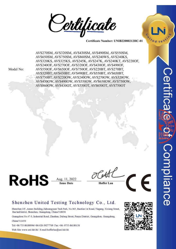 RoHS certificate 2