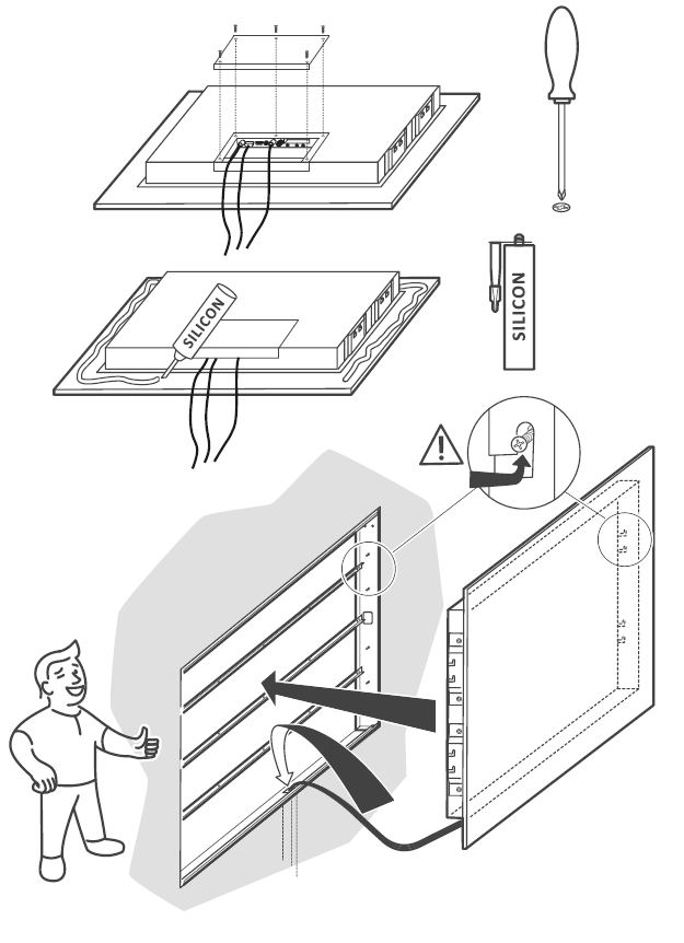 installing the TV Step-by-step
